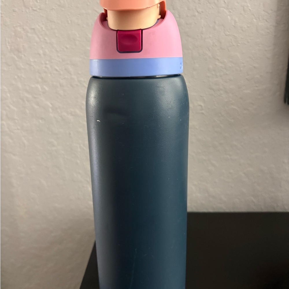 Pink and Blue 40oz Stainless Owala Water Bottle